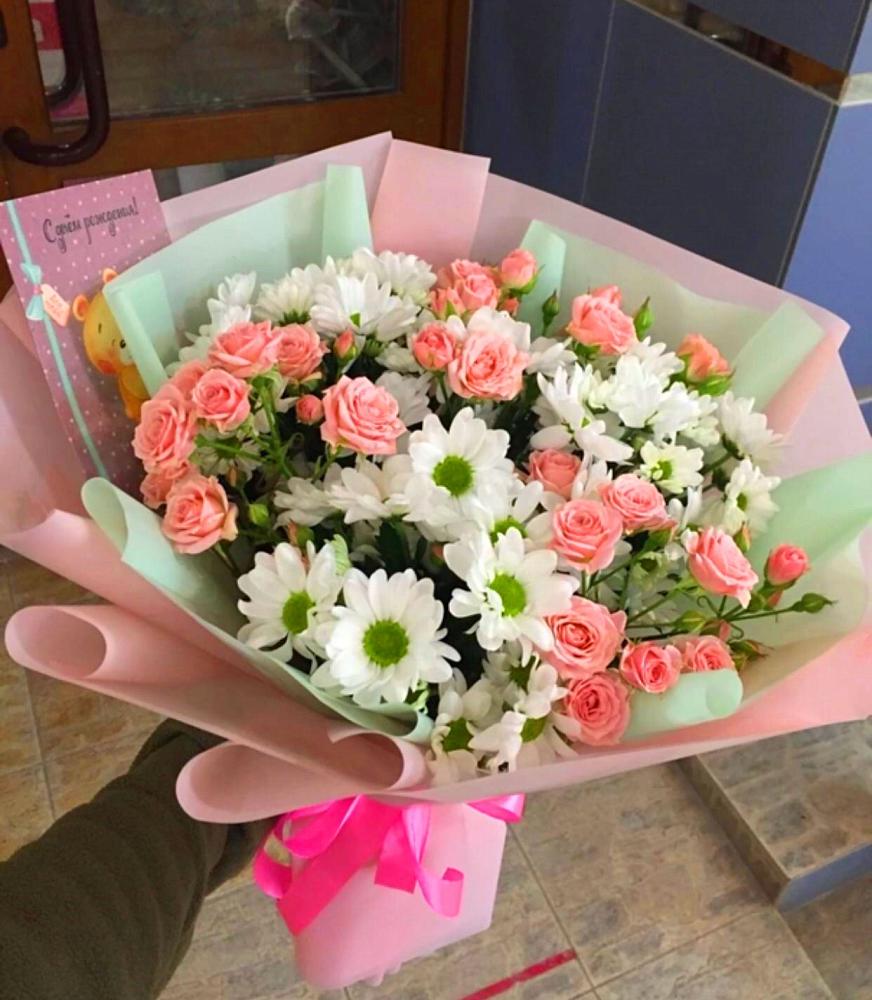 Букет цветов из: Розы и Хризантемы в Завитинске