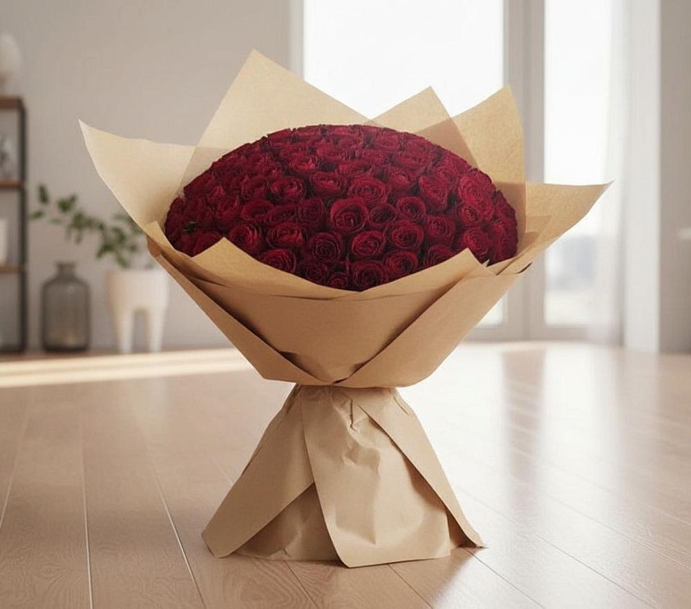 Букет 101 Красная роза в Завитинске