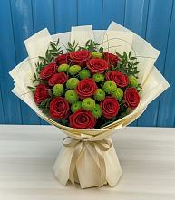 Букет цветов из:  Розы и Хризантемы #REPLACE_PRED# Завитинске