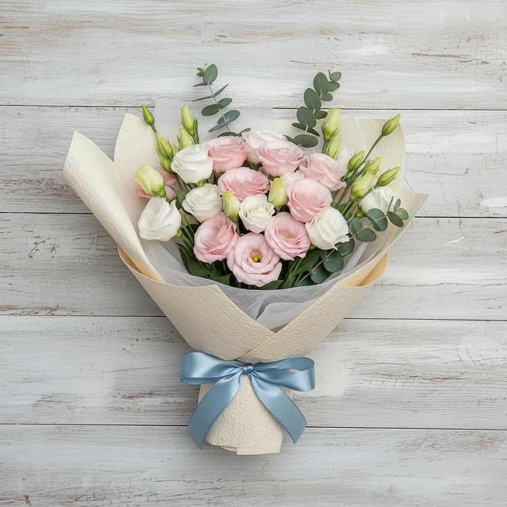 Букет цветов из: Лизиантусы в Завитинске